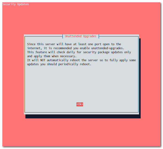 PiVPN installer unattended upgrades prompt