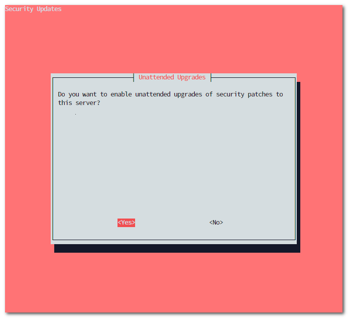 PiVPN installer security update schedule prompt